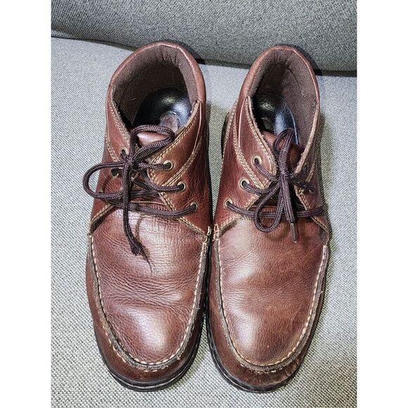 Men’s brown leather hush puppies 13US main image 7